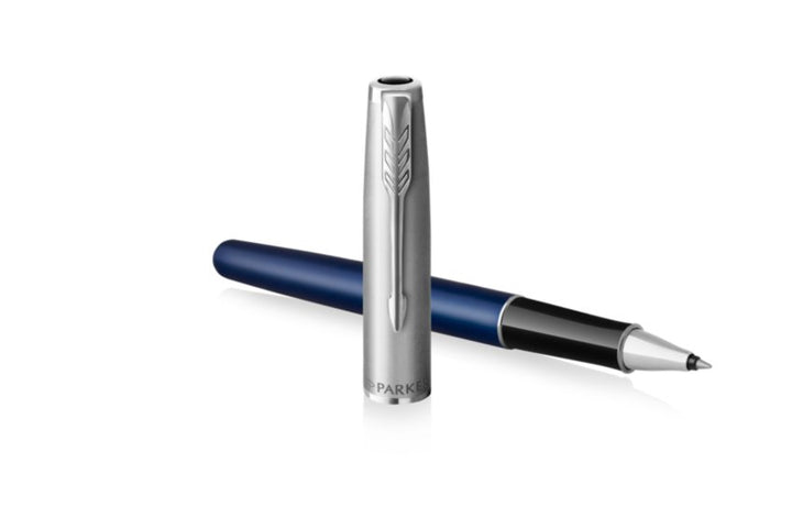 Parker Sonnet Essential SB CT Rollerball Pen Blue — Parker rollerball pen — fluid gel ink writing instrument, at Cityluxe Singapore