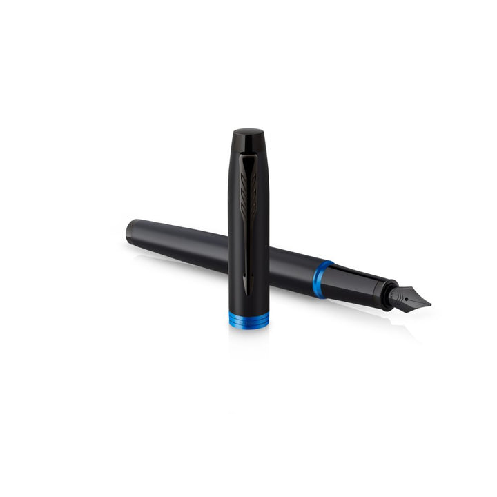 Parker IM PROFESSIONAL Vibrant Ring BT Fountain Pen Marine Blue — Parker fountain pen — precision nib writing instrument, at Cityluxe Singapore stationery store