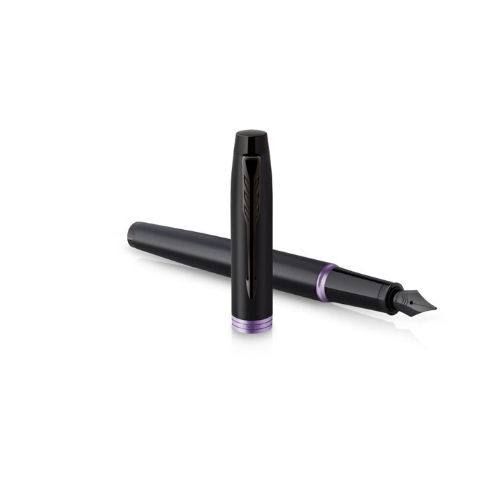 Parker IM PROFESSIONAL Vibrant Ring  BT Fountain Pen Amethyst Purple — Parker fountain pen — precision nib writing instrument, at Cityluxe Singapore stationery store