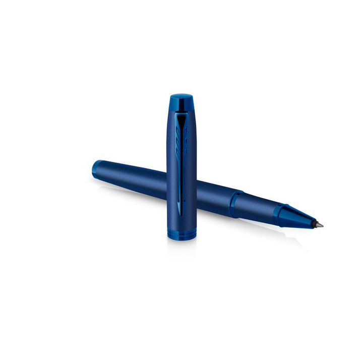Parker IM PROFESSIONAL Rollerball Pen Monochrome Blue — Parker rollerball pen — fluid gel ink writing instrument, at Cityluxe Singapore