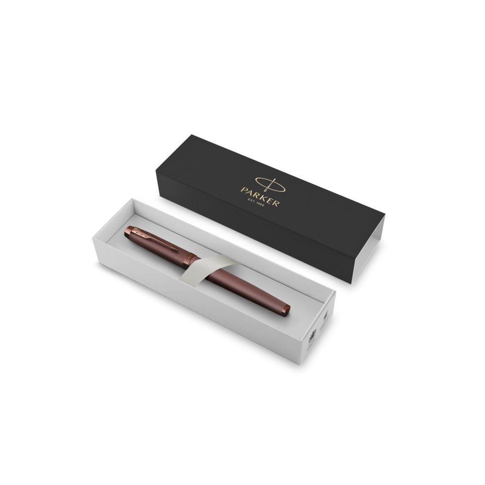 Parker IM PROFESSIONAL Fountain Pen in Monochrome Burgundy — Parker fountain pen — precision nib writing instrument, at Cityluxe Singapore stationery store