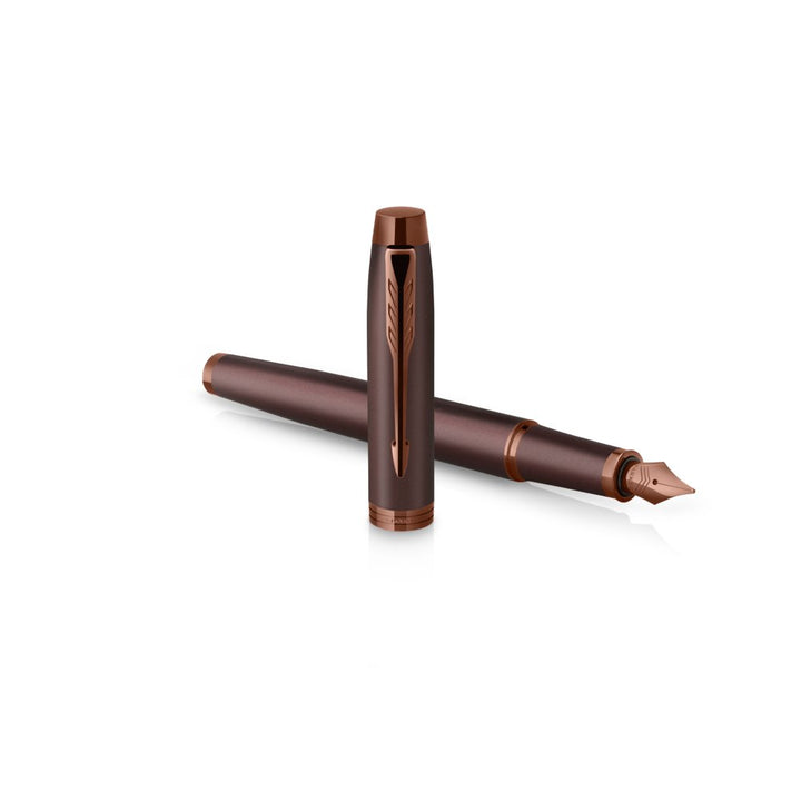 Parker IM PROFESSIONAL Fountain Pen in Monochrome Burgundy — Parker fountain pen — precision nib writing instrument, at Cityluxe Singapore stationery store
