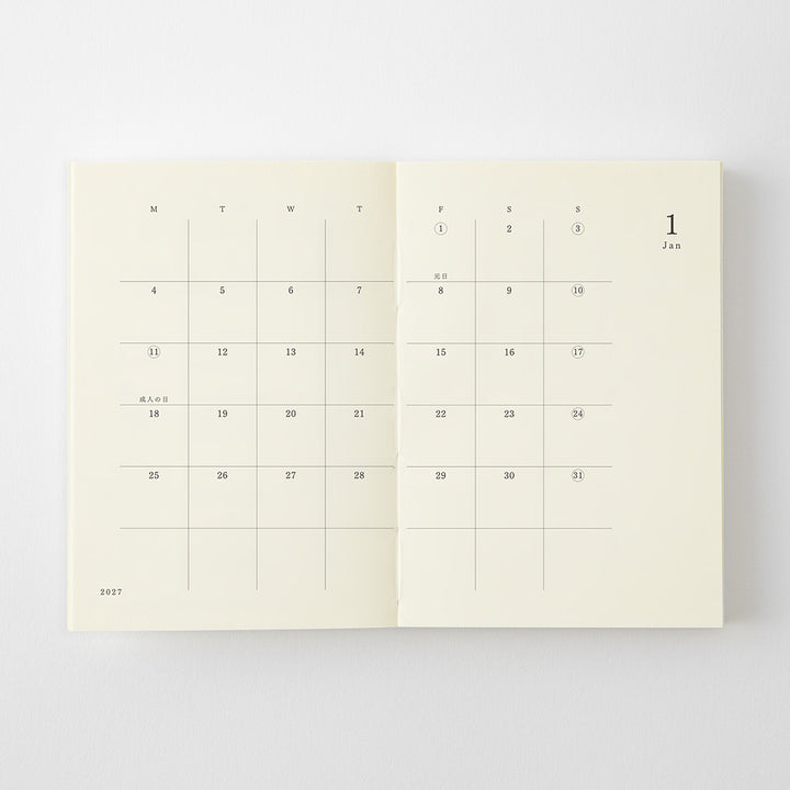 Midori A7 Notebook Diary 2027