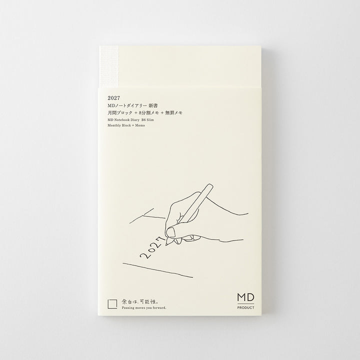 Midori B6 Slim Notebook Diary 2027
