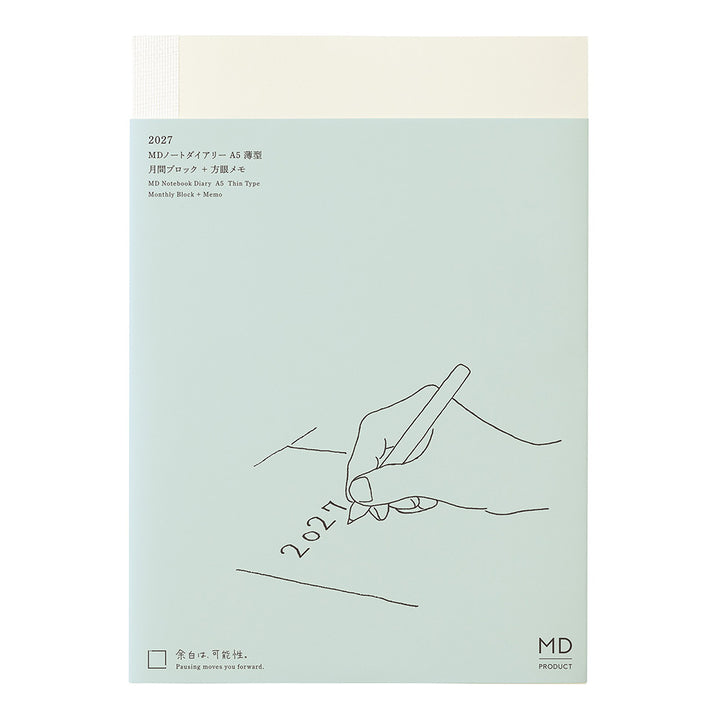 Midori A5 Thin Notebook Diary 2027