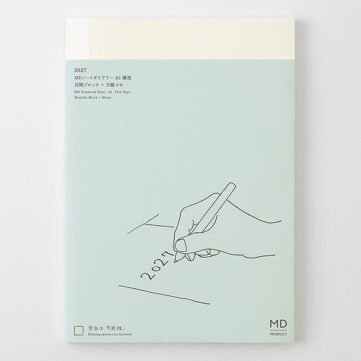 Midori A5 Thin Notebook Diary 2027