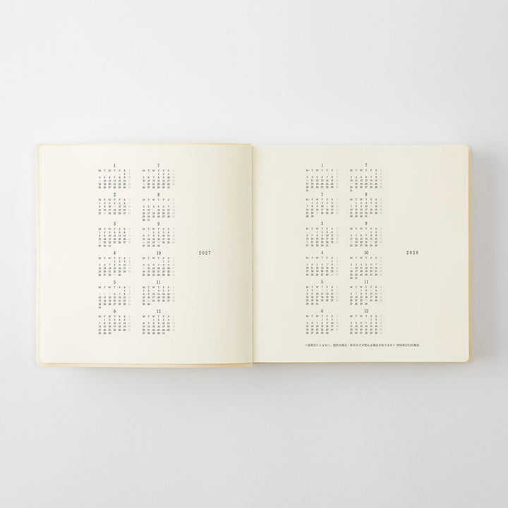 Midori A5 Square Notebook Diary 1 Day 1 Page 2027