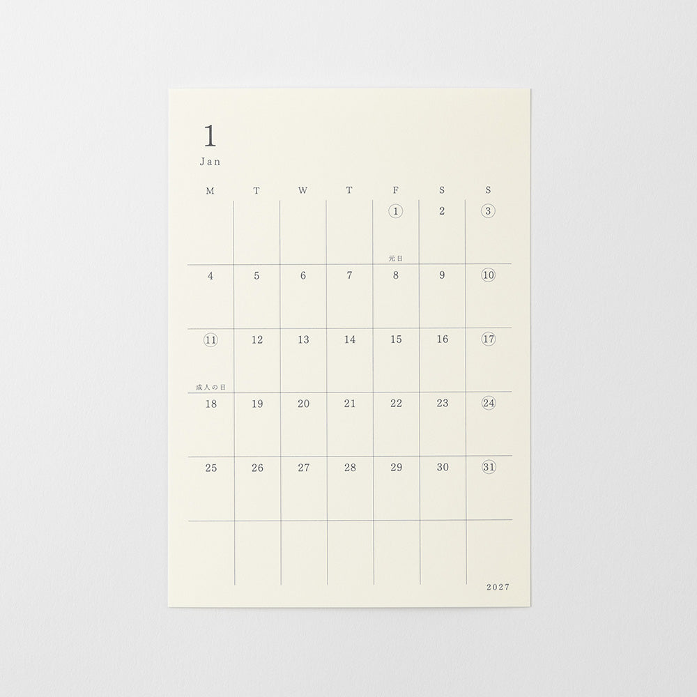 Midori S Diary Sticker 2027