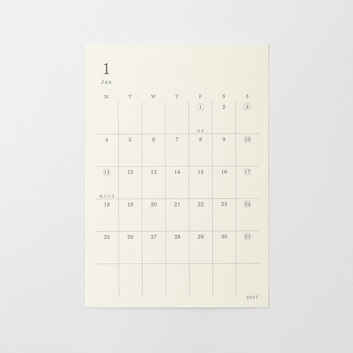 Midori S Diary Sticker 2027