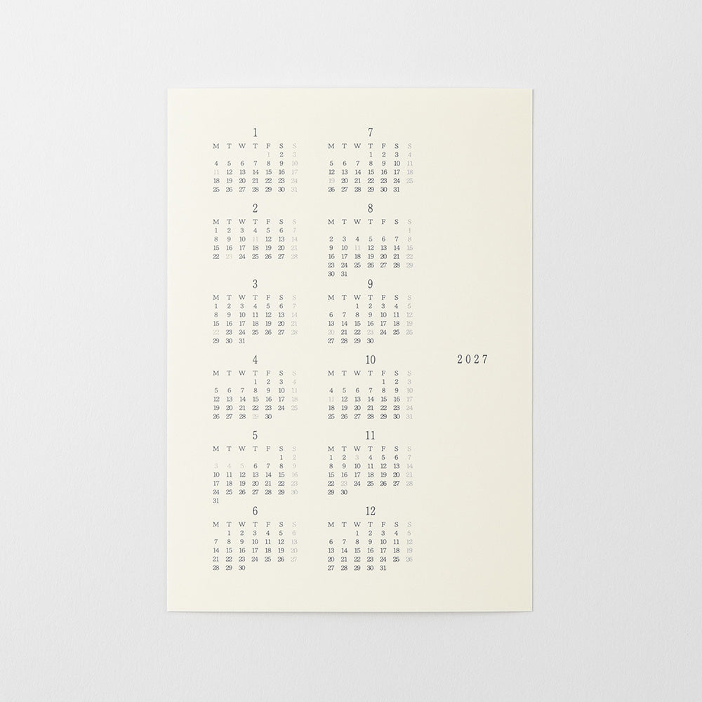 Midori S Diary Sticker 2027