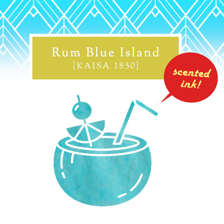 Vinta Inks Summer Cocktails 30ml Bottled Ink - Rum Blue Island [Kaisa 1854]