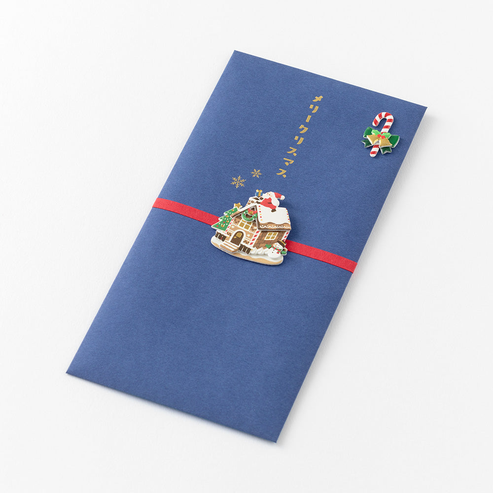 Midori Christmas PC Envelope in Candy House B — Midori money envelope — premium stationery and lifestyle, at Cityluxe Singapore