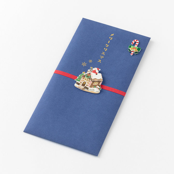 Midori Christmas PC Envelope in Candy House B — Midori money envelope — premium stationery and lifestyle, at Cityluxe Singapore