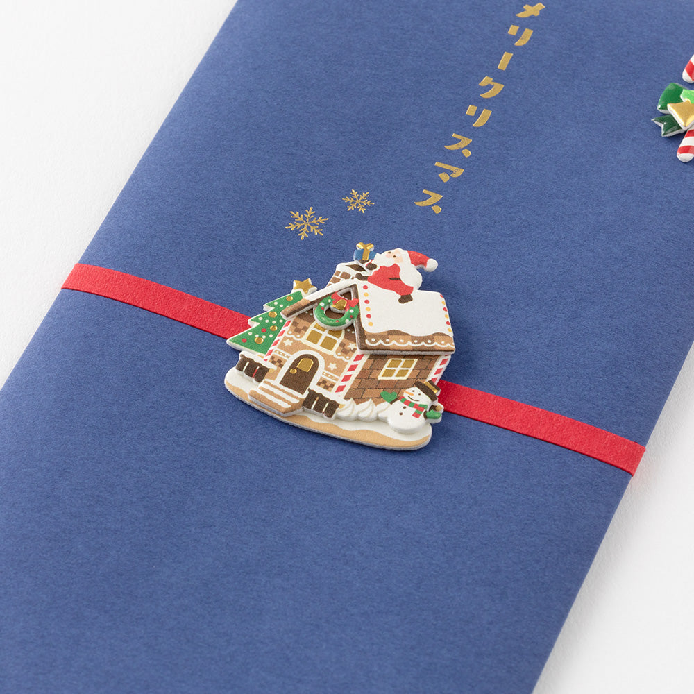 Midori Christmas PC Envelope in Candy House B — Midori money envelope — premium stationery and lifestyle, at Cityluxe Singapore