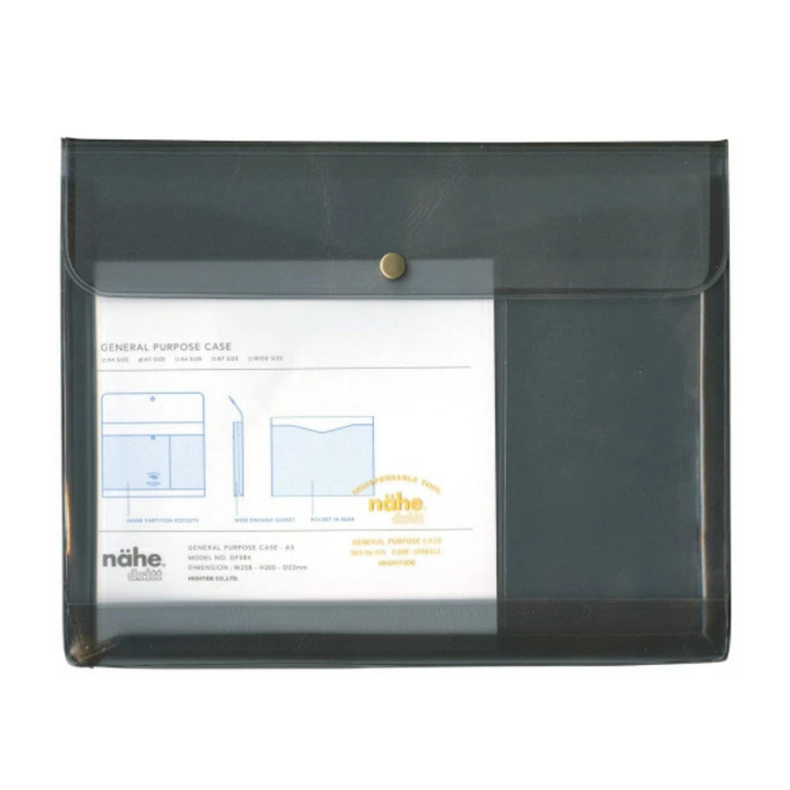Hightide nahe General Purpose Case A5 - Clear Grey — front view