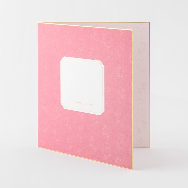 Midori Folded Message Cardboard with Translucent Sticker &amp; Envelope — Midori greeting cards — premium stationery and lifestyle, at Cityluxe Singapore
