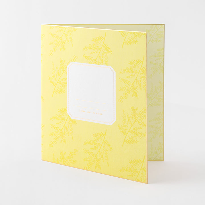Midori Folded Message Cardboard with Translucent Sticker &amp; Envelope — Midori greeting cards — premium stationery and lifestyle, at Cityluxe Singapore