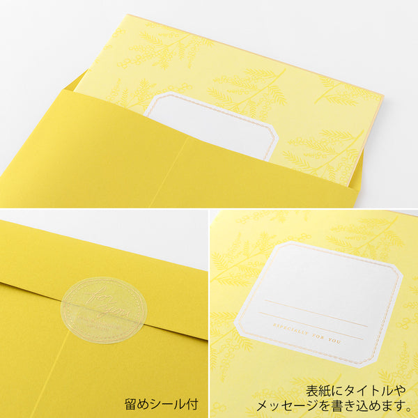 Load image into Gallery viewer, Midori Folded Message Cardboard with Translucent Sticker &amp; Envelope
