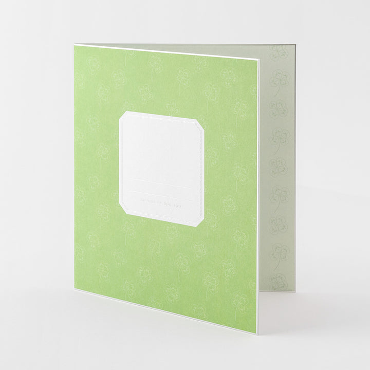 Midori Folded Message Cardboard with Translucent Sticker &amp; Envelope — Midori greeting cards — premium stationery and lifestyle, at Cityluxe Singapore