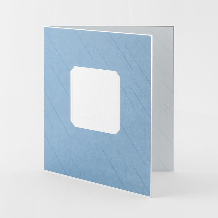 Midori Folded Message Cardboard with Translucent Sticker &amp; Envelope — Midori greeting cards — premium stationery and lifestyle, at Cityluxe Singapore