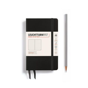 Leuchtturm1917 A6 Pocket Hardcover Notebook - Dotted / Black