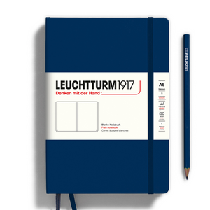 Leuchtturm1917 A5 Medium Hardcover Notebook - Plain / Navy