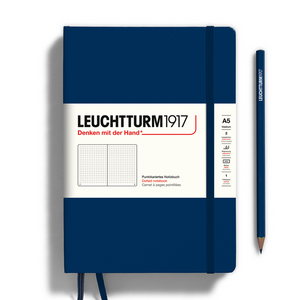 Leuchtturm1917 A5 Medium Hardcover Notebook - Dotted / Navy