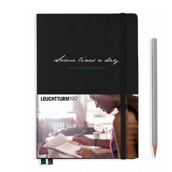 画像をギャラリービューアに読み込む, Leuchtturm1917 Some Lines A Day A5 ミディアム ノート ブラック
