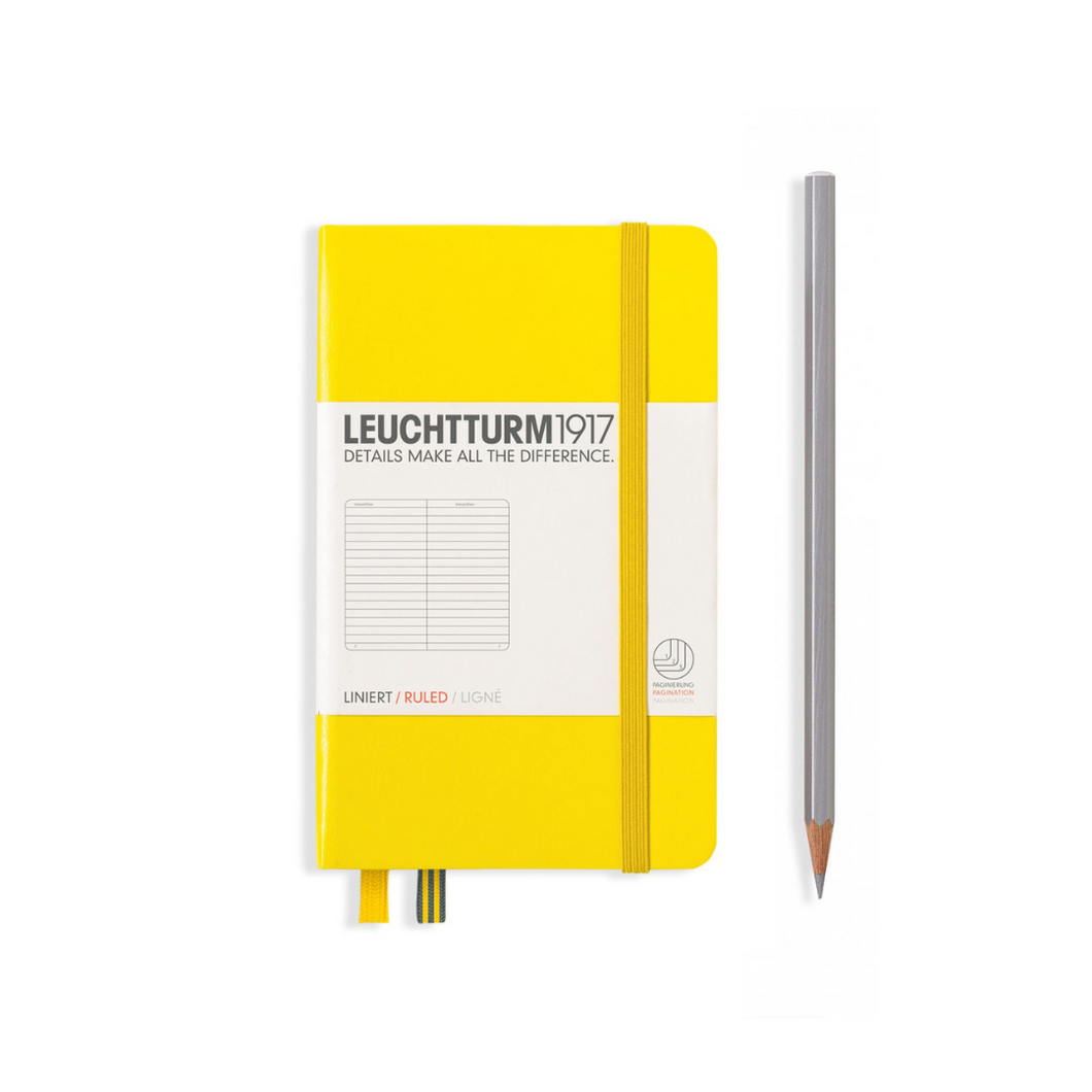 Leuchtturm1917 A6 Pocket Hardcover Notebook - Ruled / Lemon