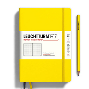 Leuchtturm1917 A5 Medium Hardcover Notebook - Dotted / Lemon