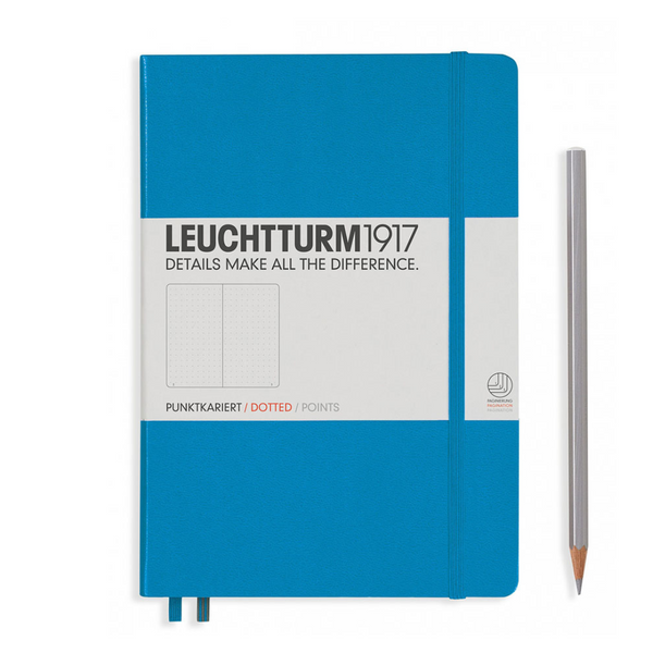 将图片加载到图库查看器，Leuchtturm1917 Hardcover A5 Medium Notebook - Dotted / Azure
