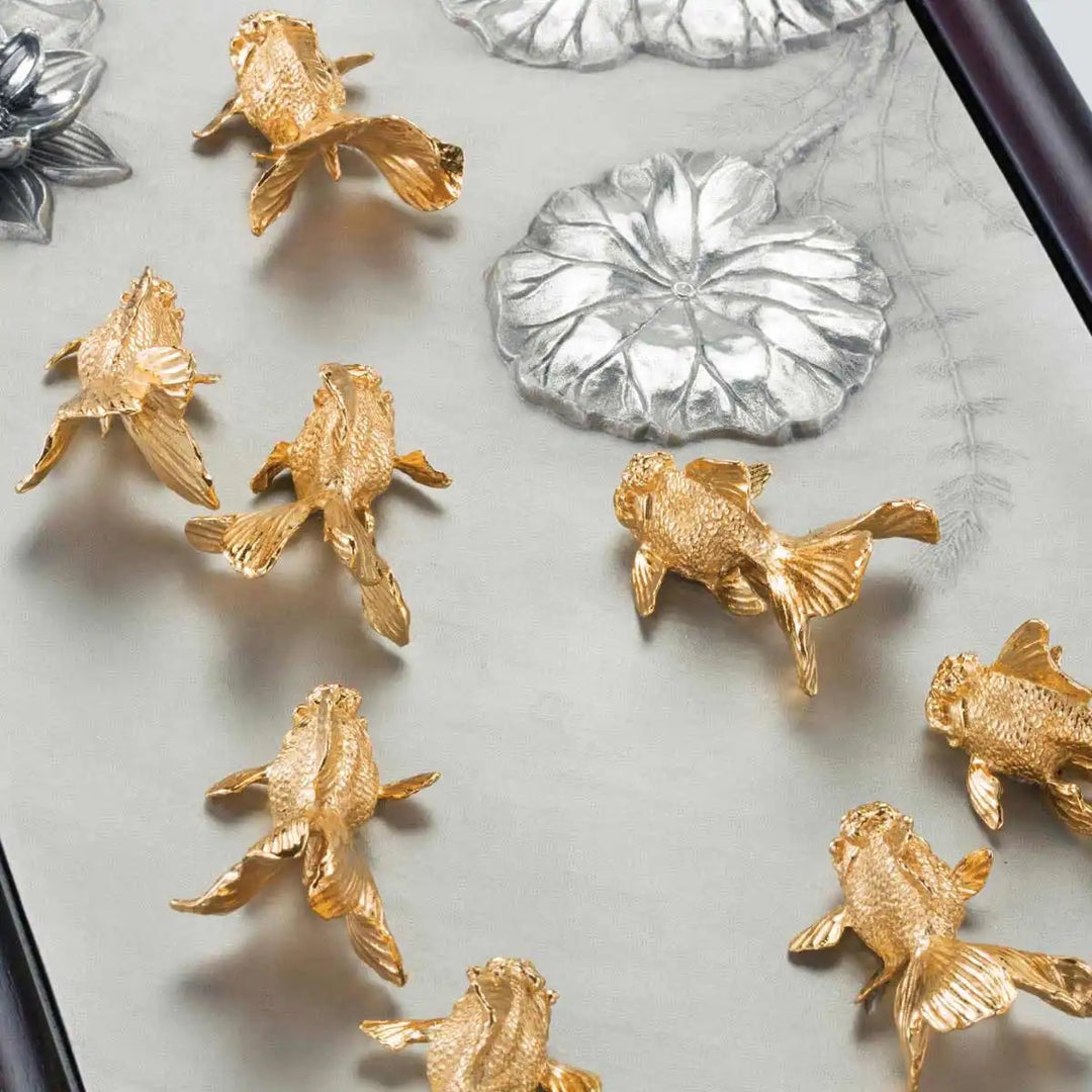 Royal Selangor Gilt Oriental Goldfish Plaque