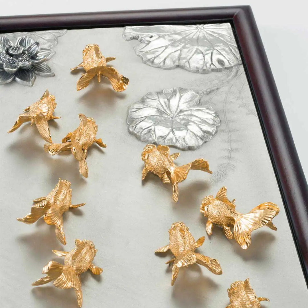 Royal Selangor Gilt Oriental Goldfish Plaque