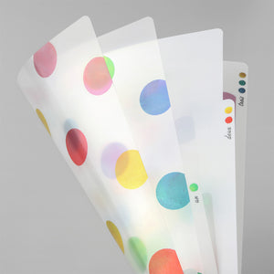 Midori 3 Pockets Clear Folder A4 Dots