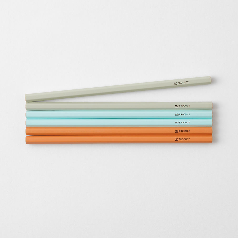 MD Color Pencil 6 pcs Set — lead extended