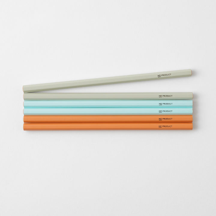 MD Color Pencil 6 pcs Set — lead extended