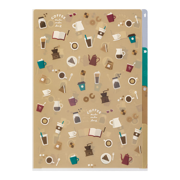Load image into Gallery viewer, Midori A4 3 Pockets Clear Folder - Coffee A
