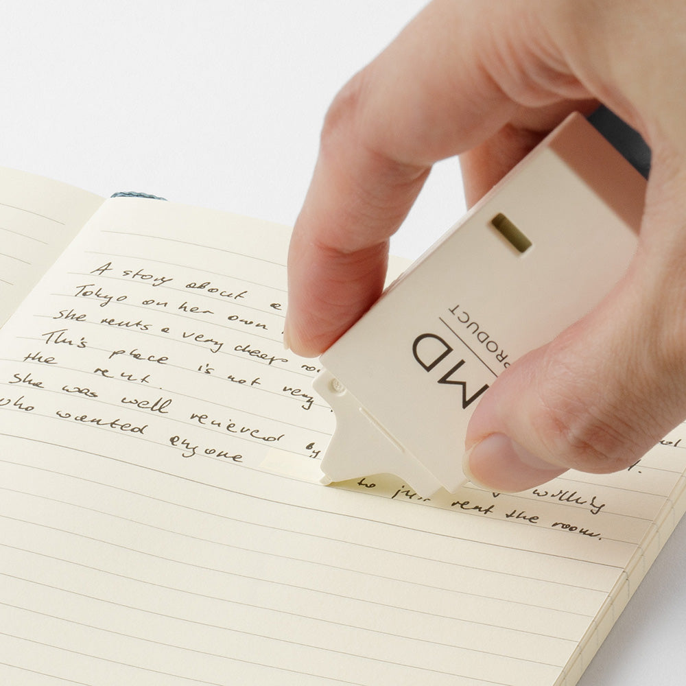 MD Correction Tape 6mm -Cream Tape — roll side