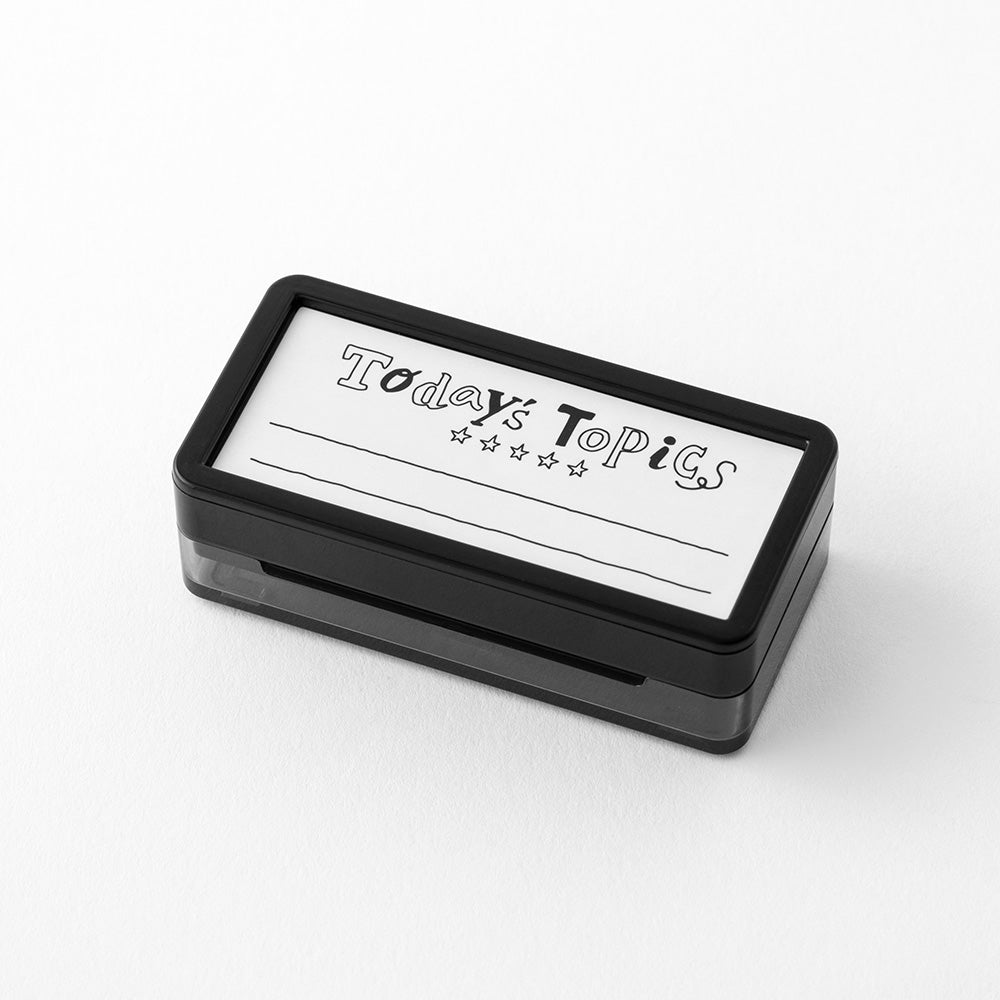 Midori Paintable Stamp Pre-inked Half Size One Phrase of the Day — Midori rubber stamp — decorative stamp for journaling and paper craft, at Cityluxe Singapore