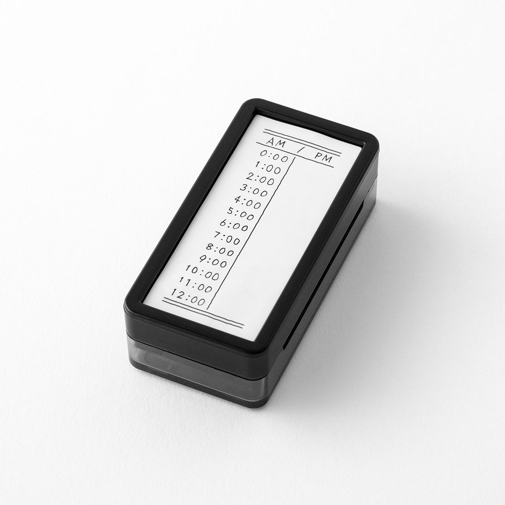Midori Paintable Stamp Pre-inked Half Size Vertical — Midori rubber stamp — decorative stamp for journaling and paper craft, at Cityluxe Singapore
