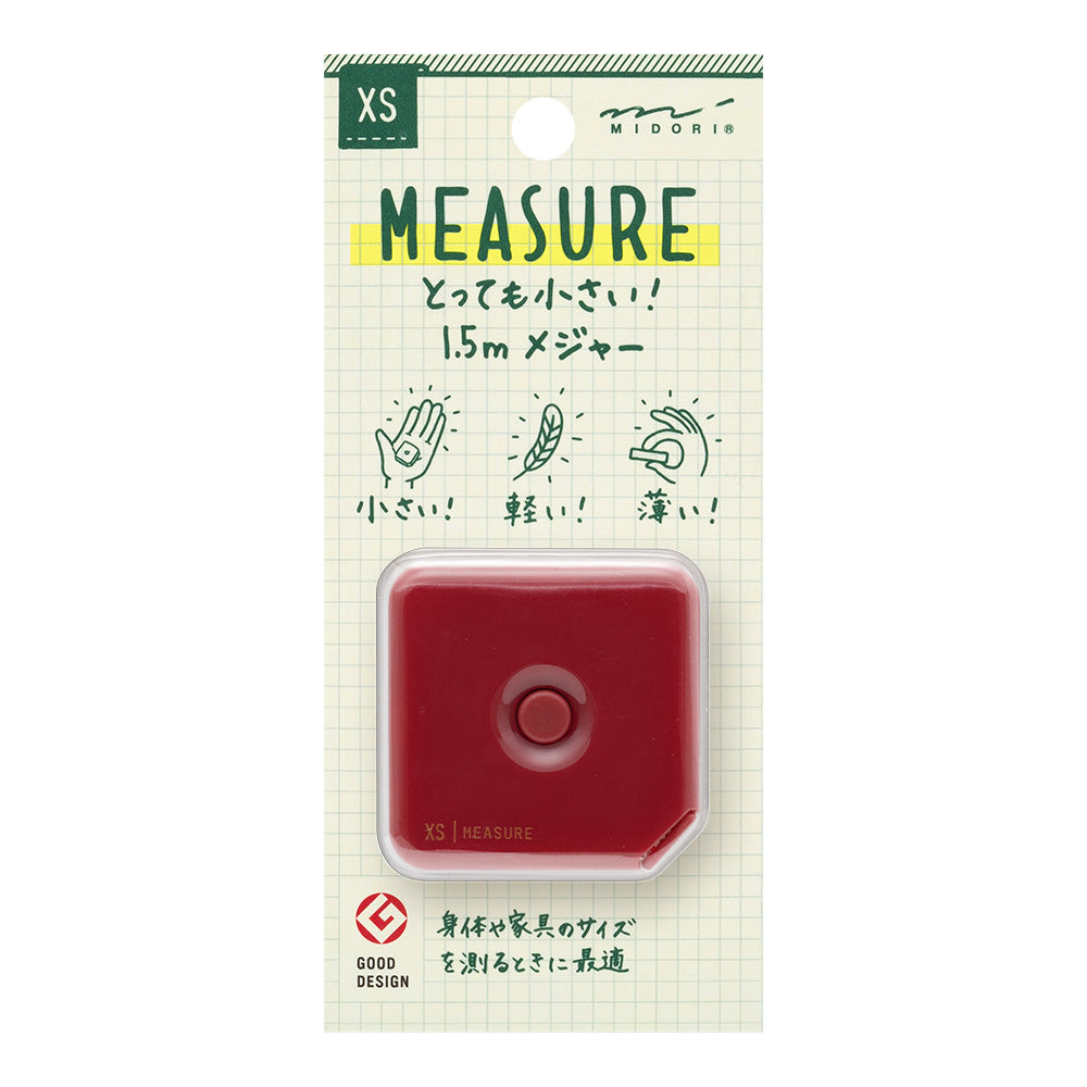 Midori XS Tape Measure (1.5M) — Midori tape measure — premium stationery and lifestyle, at Cityluxe Singapore