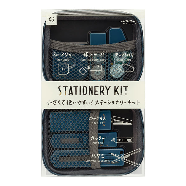 Load image into Gallery viewer, Midori XS Stationery Kit - Navy Blue A
