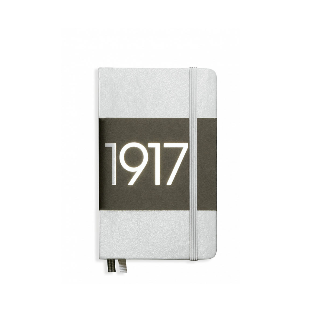 Leuchtturm1917 Metallic Edition A6 Pocket Hardcover Notebook - Ruled / Silver