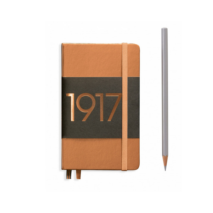 Leuchtturm1917 Metallic Edition A6 Pocket Hardcover Notebook in Plain / Copper — Leuchtturm1917 notebook — quality writing journal with premium paper, at Cityluxe Singapore stationery store