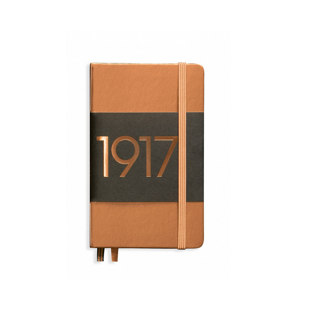 Leuchtturm1917 Metallic Edition A6 Pocket Hardcover Notebook in Plain / Copper — Leuchtturm1917 notebook — quality writing journal with premium paper, at Cityluxe Singapore stationery store