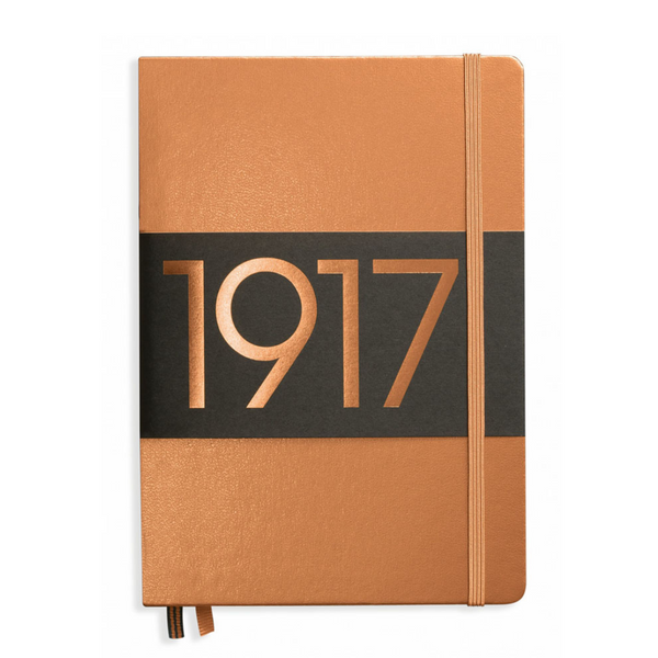 Load image into Gallery viewer, Leuchtturm1917 Metallic Edition A5 Medium Hardcover Notebook - Dotted / Copper
