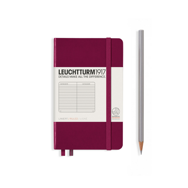 Load image into Gallery viewer, Leuchtturm1917 A6 Pocket Hardcover Notebook - Ruled / Port Red
