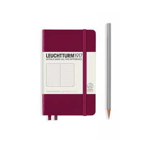 Leuchtturm1917 A6 Pocket Hardcover Notebook - Dotted / Port Red