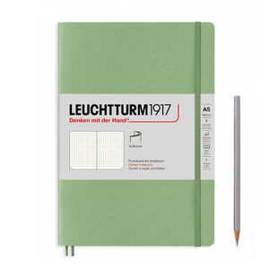 Leuchtturm1917 A5 Medium Softcover Notebook - Dotted / Sage