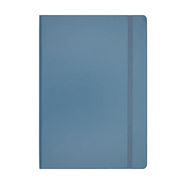Load image into Gallery viewer, Leuchtturm1917 A5 Medium Hardcover Notebook - Plain / Stone Blue
